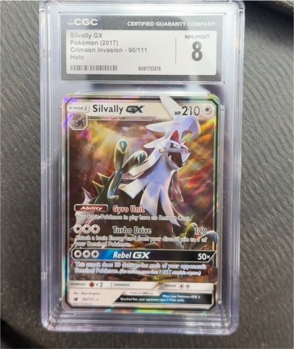 2017 Pokémon Crimson Invasion #90 Silvally GX — front