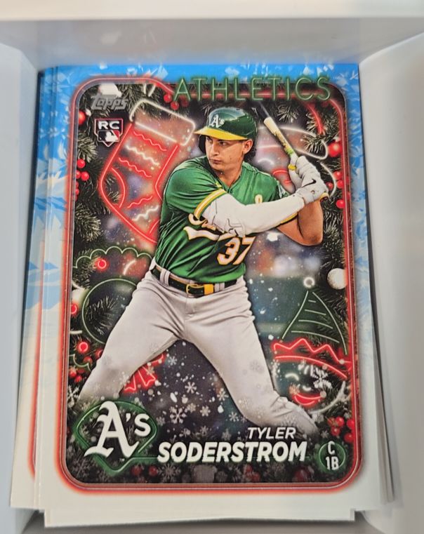2024 Topps Holiday #H127 Tyler Soderstrom — front