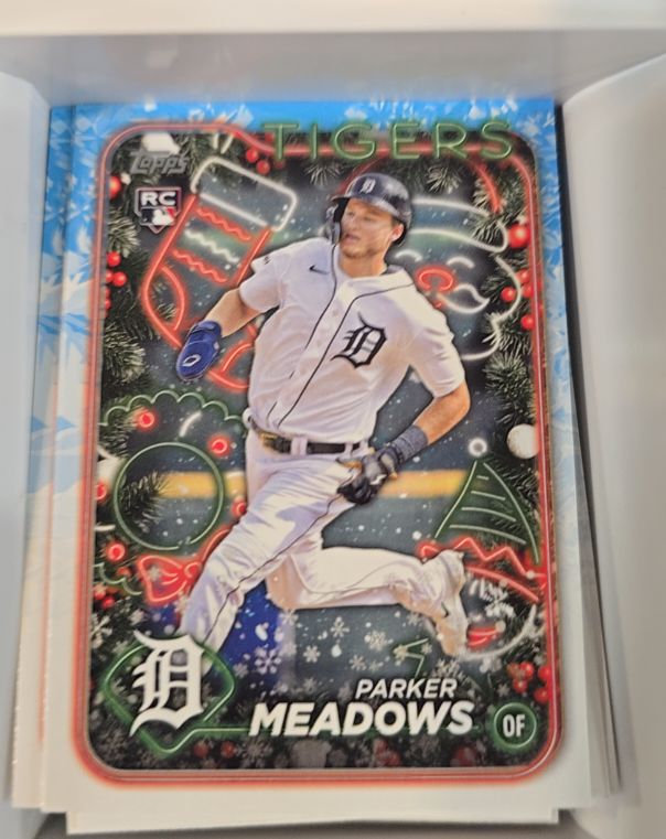 2024 Topps Holiday #H149 Parker Meadows — front
