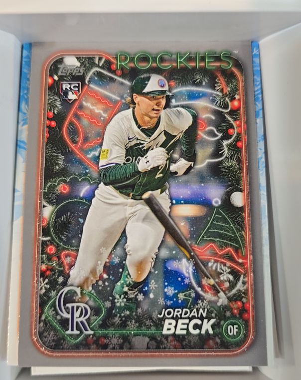 2024 Topps Holiday #H64 Jordan Beck — front