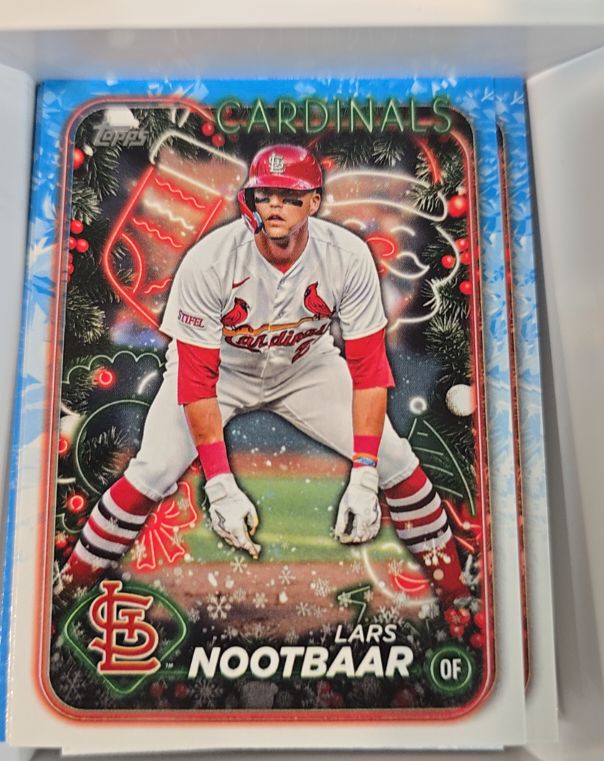 2024 Topps Holiday #H96 Lars Nootbaar — front