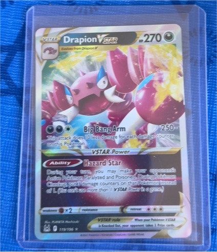 2022 Pokémon Sword & Shield Lost Origin #119 Drapion VSTAR — front