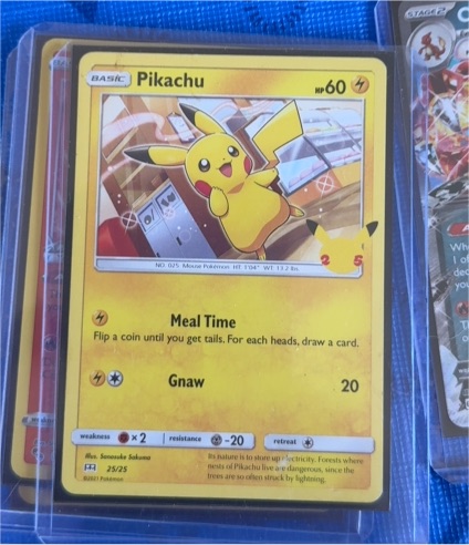 2021 Pokémon McDonald's 25th Anniversary #25 Pikachu — front