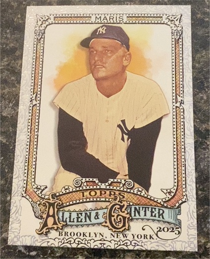 2025 Topps Allen & Ginter #303 Roger Maris — front