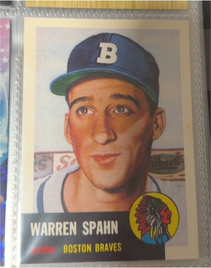 1991 Topps Archives 1953 #147 Warren Spahn — front