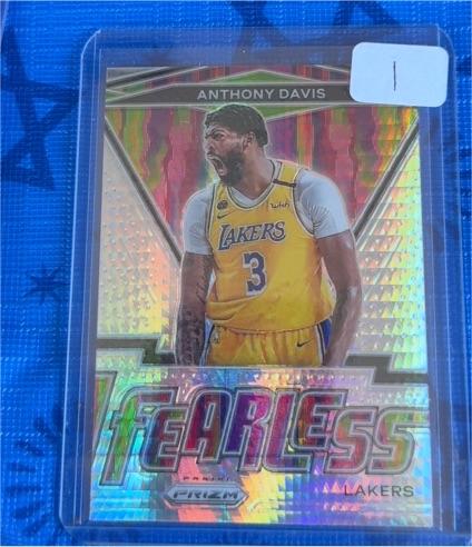2020-21 Panini Prizm #14 Anthony Davis Fearless — front