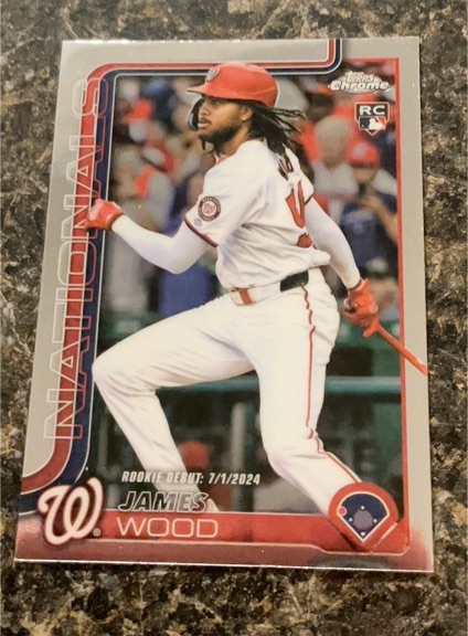 2025 Topps Chrome Update #US218 James Wood — front