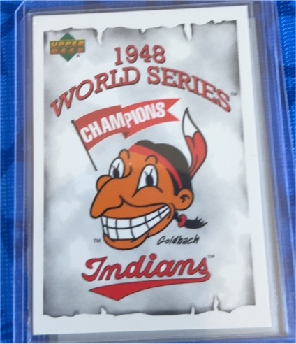 1998 Upper Deck 1948 World Series Champions Chief Wahoo Cleveland Indians — front