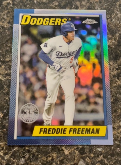 2025 Topps Chrome Update #90CU-6 Freddie Freeman — front
