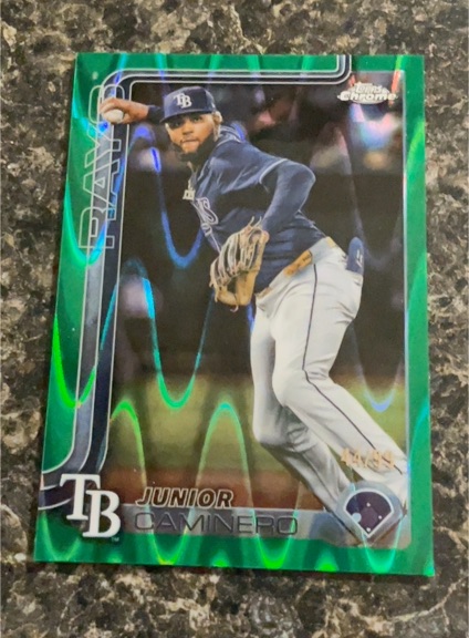 2025 Topps Chrome #477 Junior Caminero — front