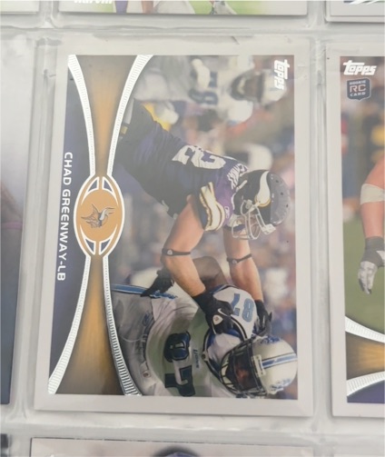 2012 Topps #417 Chad Greenway — front