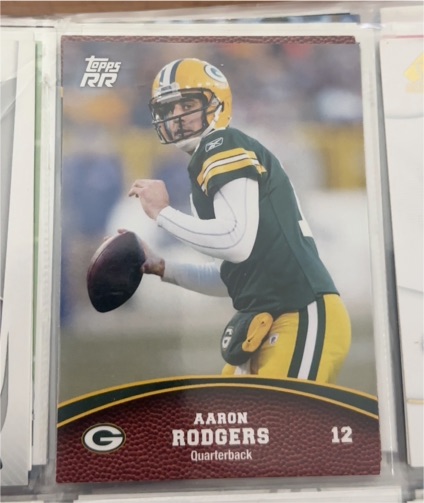2011 Topps Rising Rookies #1 Aaron Rodgers — front