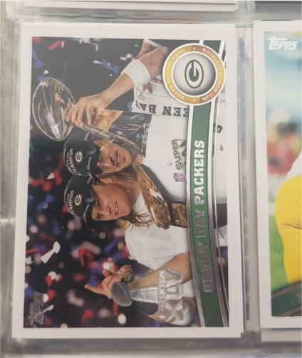 2011 Topps #247 Green Bay Packers Super Bowl XLV — front