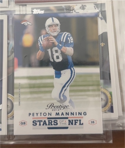 2012 Panini Prestige #16 Peyton Manning Stars of the NFL Colts — front