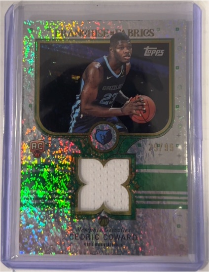 2025-26 Topps Franchise Fabrics #FF-CC Cedric Coward — front
