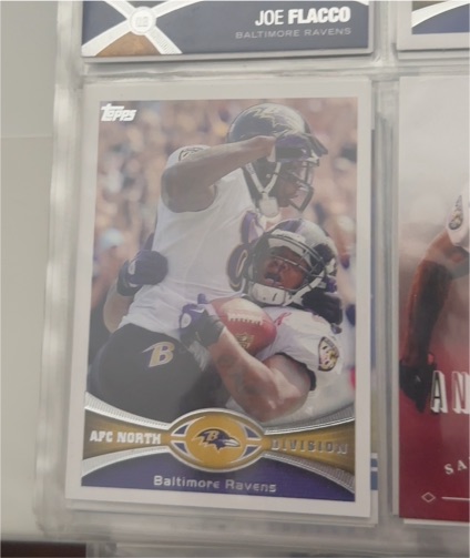 2011 Topps AFC North Division Baltimore Ravens — front