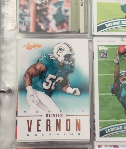 2011 Absolute #Rookie Olivier Vernon — front