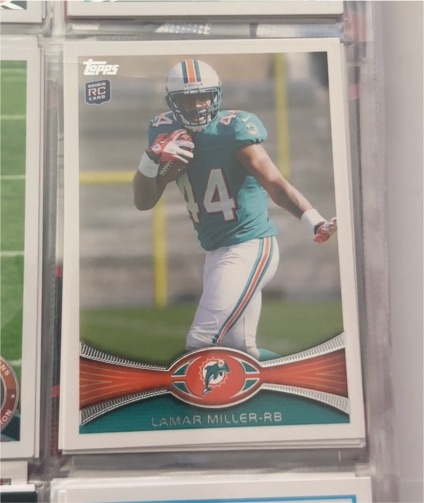 2012 Topps #242 Lamar Miller — front