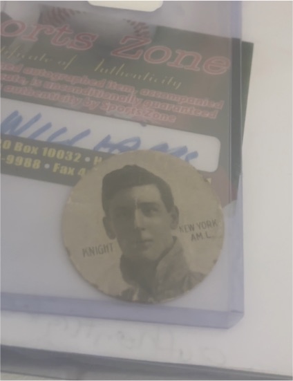 1909 E254 Colgan's Chips #Jack Knight — front
