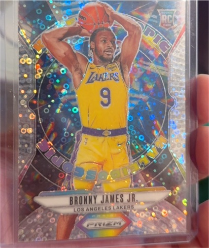 2024-25 Panini Prizm #17 Bronny James Jr. — front
