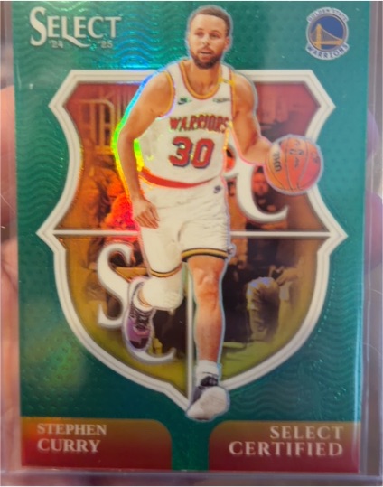 2024-25 Panini Select #9 Stephen Curry Select Certified — front
