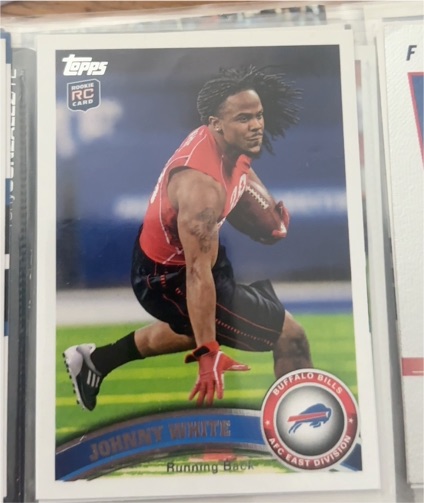 2011 Topps Chrome #35 Johnny White RC Buffalo Bills — front