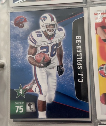 2011 Panini Adrenalyn XL #31 C.J. Spiller — front