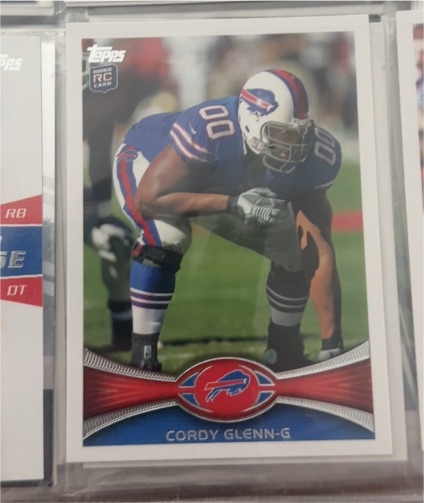 2012 Topps #432 Cordy Glenn — front