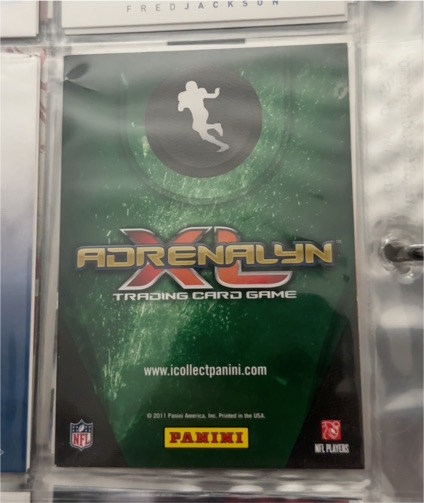 2011 Panini Adrenalyn XL Trading Card Game — front