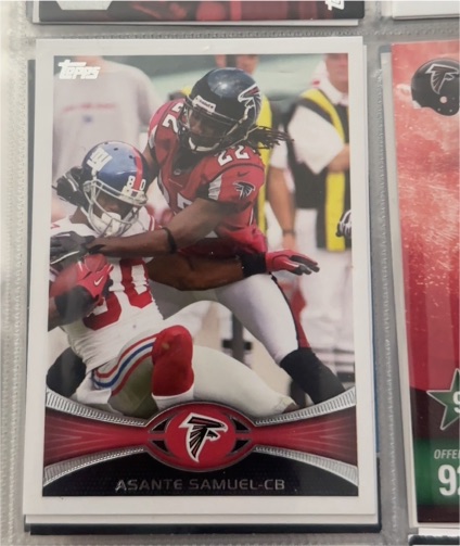 2012 Topps #213 Asante Samuel Atlanta Falcons — front