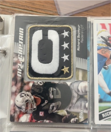 2012 Topps NFL Captain's Patch #NCP-RS Richard Seymour — front