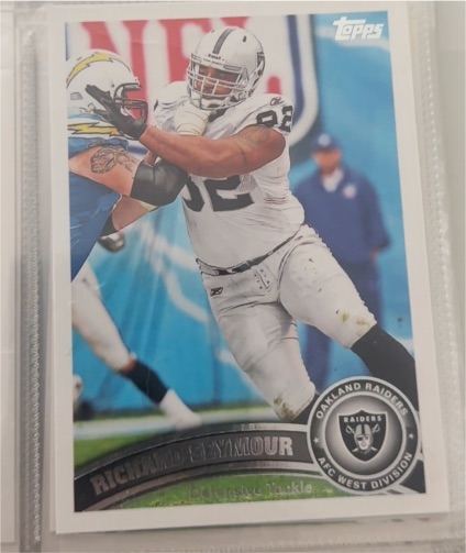 2011 Topps #423 Richard Seymour — front