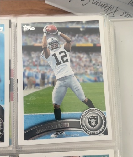 2011 Topps #312 Jacoby Ford — front
