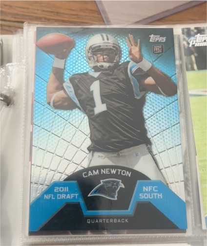 2011 Topps Cam Newton Rookie Refractor #TMB-1 — front