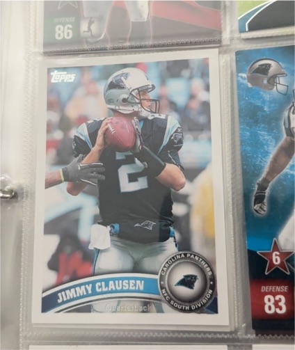 2011 Topps #384 Jimmy Clausen — front