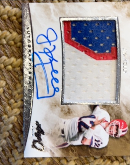 2016 Panini Select Jacoby Brissett RC Jersey Patch Auto Silver 72/99 — front