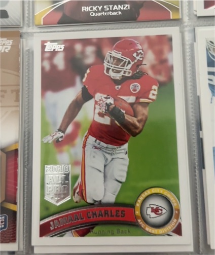 2011 Topps #380 Jamaal Charles — front