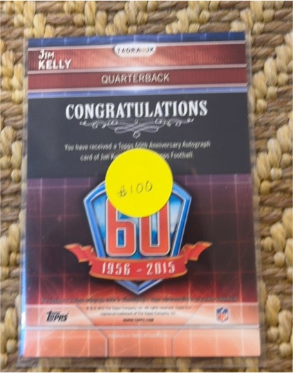 2015 Topps Chrome 60th Anniversary #Jim Kelly — front