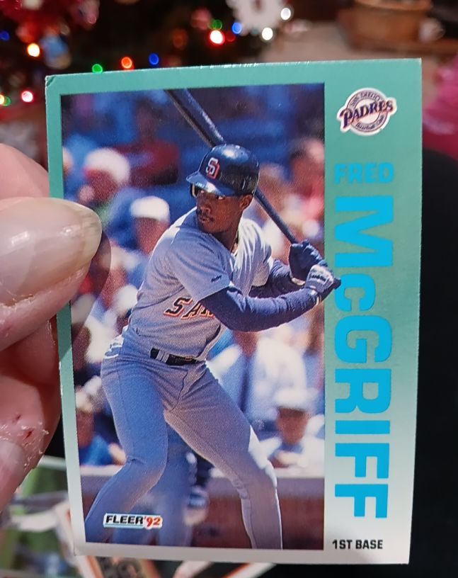 1992 Fleer #614 Fred McGriff — front