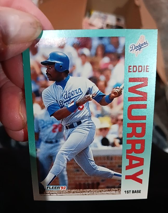 1992 Fleer #466 Eddie Murray — front