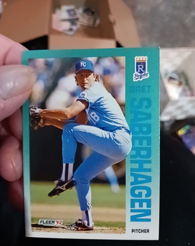1992 Fleer #167 Bret Saberhagen — front