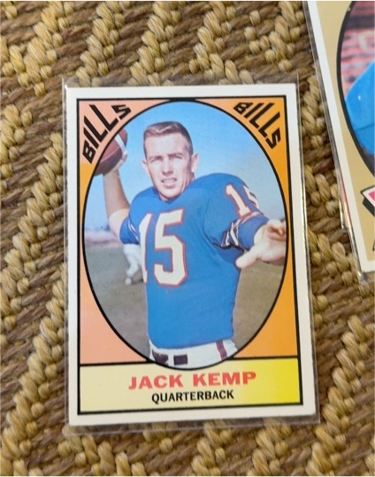 1967 Topps Football #24 Jack Kemp — front