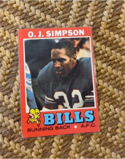 1971 Topps #260 O.J. Simpson — front