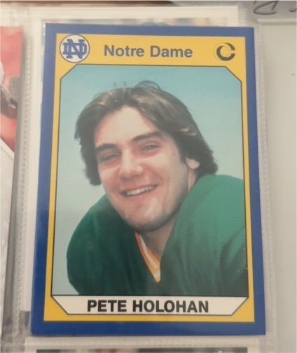 1990 Collegiate Collection #44 Pete Holohan — front