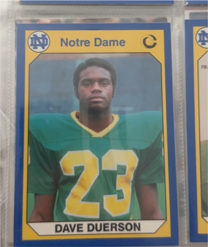 1990 Collegiate Collection #46 Dave Duerson — front