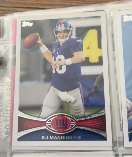 2012 Topps #300 Eli Manning — front
