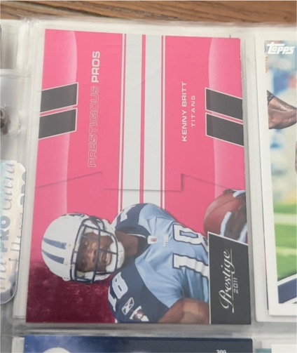 2011 Panini Prestige Prestigious Pros Red #34 Kenny Britt — front