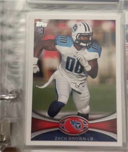 2012 Topps #363 Zach Brown — front