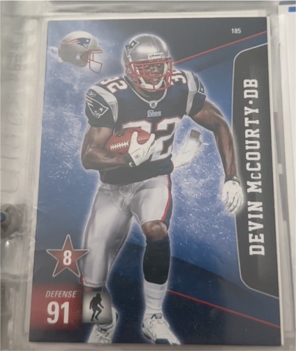 2011 Panini Adrenalyn XL #185 Devin McCourty — front