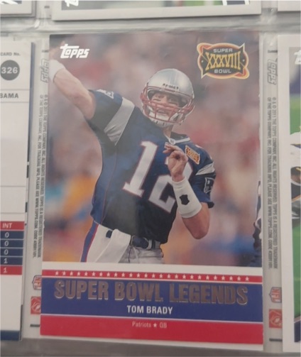 2011 Topps Super Bowl Legends #SBL-XXXVIII Tom Brady — front